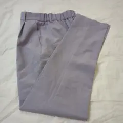 【美品】GUジーユーM薄紫テーパードパンツ美人見えオフィスカジュアル〜