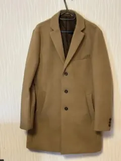 INHERIT ベージュ チェスターコート、セーター２着セット