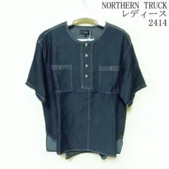 NORTHERN TRUCK デニム 半袖ブラウス L 新品タグ付のサムネイル