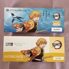 鬼滅の刃　サンシャインシティ　チケット風カード　我妻善逸　2枚セット