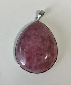 天然石 桜雨 ロードナイトシリカ ペンダントトップ