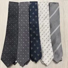 グレー系ネクタイ 5本セット