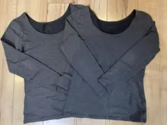 ユニクロ　極暖　ヒートテック　グレー S 長袖 ２枚セット