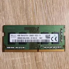 SK hynix 4GB メモリ HMA851S6CJR6N