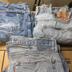 エドウィン系列のみ リー ラングラー等 デニム19枚まとめ売り リメイク 