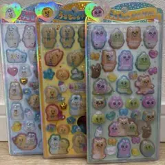 【新作】おぱんちゅうさぎ、んぽちゃむ2種　うるちゅるポップシール