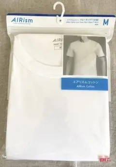 新品　ユニクロ　M エアリズムコットン　クルーネックT 半袖