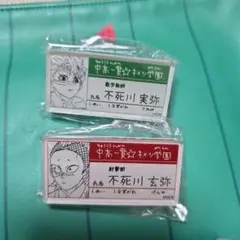 不死川実弥 鬼滅の刃 原画展 キメツ学園 名札バッジコレクション お