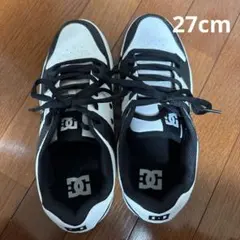 DC ブラック ホワイト スニーカー 27cm メンズ