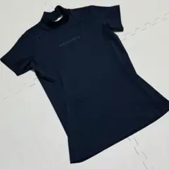 DESCENTE ネイビー ハイネックシャツ