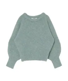 LAGUNAMOON カラーショートニットプルオーバー　グリーン