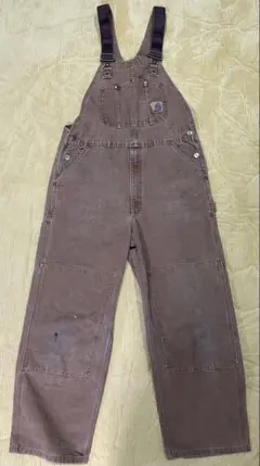 Carhartt ダックオーバーオール ダブルニー 雰囲気系 フェード ペンキ