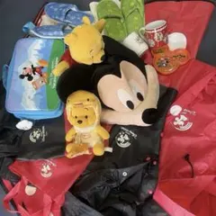 【ディズニー福袋】超お得5点＋おまけ！レインポンチョ・ミッキー帽・干支プー