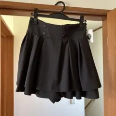 スカートキュロット付きグレーしまむら