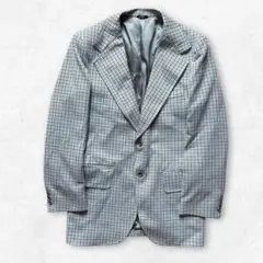 70's 80's vintage テーラードジャケット チェック柄 USA製