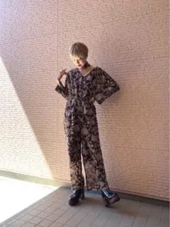 ⭐︎ 更紗柄プリントワイドパンツ　FREAKS STORE