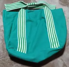 グリーン リボン トートバッグ