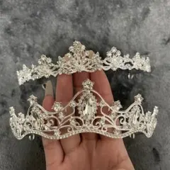 ウェディング　ティアラ　セット