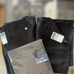 黒の喪服 Lサイズ　絹100 セット　夏冬用