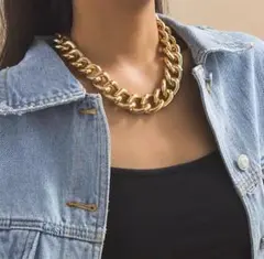 621★大反響・品薄★ゴールド ネックレス 極太チェーン ヴィンテージ