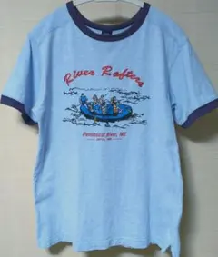 キッズ　Ｔシャツ　水色　GAP　KIDS 綿100%　ライトブルー　140