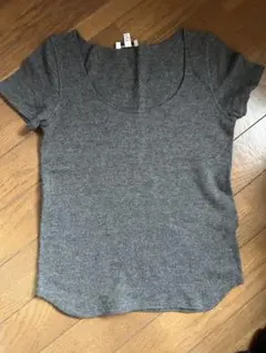 EMPORIO ARMANI グレー 半袖ニット S