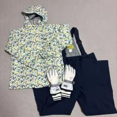 【美品】NIMA 150cm スキーウェア スノーウェア グローブセット