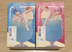 新品 Re:ゼロ リゼロ クリームソーダフィギュア 2体セット レム＆ラム