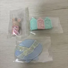 シルバニア　赤ちゃん家具コレクション　ゆめいろマーメイド　ミルクうさぎ　赤ちゃん