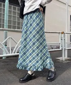 【Ciaopanic】バイヤスチェックシアーIラインスカートのサムネイル