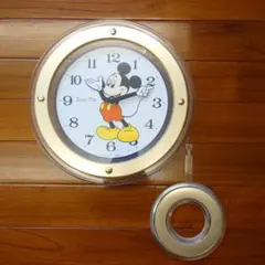 ヴィンテージDisney ミッキーマウス 掛時計 振り子