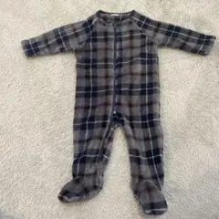next baby チェック柄ロンパース　3-6ヶ月