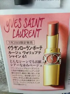 限定完売品‼️イヴ・サンローラン ルージュヴォリュプテシャイン NO.61