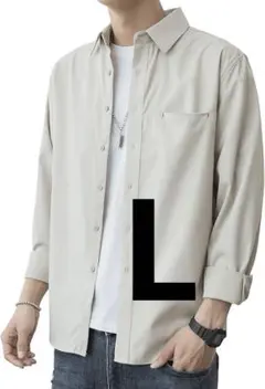 残り1点❣️ワイシャツ おしゃれ カッターシャツ 生成り