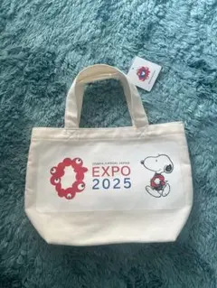スヌーピー EXPO 2025 小型トートバッグ