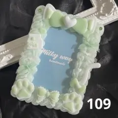 ホイップデコ トレカケース 黄緑♡No.109♡
