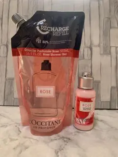 未開封！ロクシタン ローズ シャワージェル 500ML & ボディミルク75ML