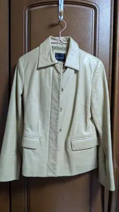 ベージュ ラムジャケット