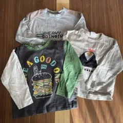 【3枚セット】長袖カットソー 110cm