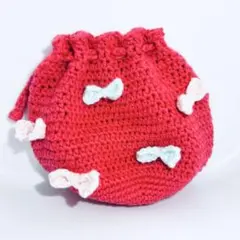 まんまる巾着袋　ハンドメイド