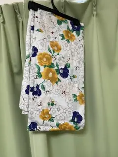 浴衣セット レディース 花柄 作り帯 草履付き 3点セット 2回着用
