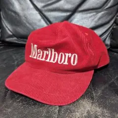 Marlboro 赤 コーデュロイキャップ - メルカリ