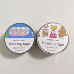 ニコレシピ　マスキングテープ　2種セット　パピアプラッツのサムネイル