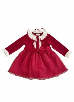 【シャーリーテンプル】90cm 赤色ワンピース