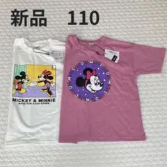 新品　リトシー　110 半袖　ミッキー　ミニー　ディズニー　女の子のサムネイル