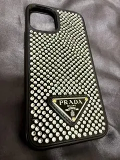 正規品 iPhone12 mini PRADA スワロフスキー プラダ