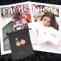 CHANEL シャネル カメリアチャーム 巾着 Diorカタログ