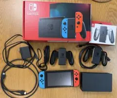 Nintendo Switch 本体 付属品完備、SDカード・充電グリップ付き