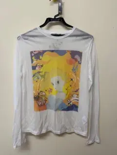 CANDY GIRL アートプリント長袖Tシャツ