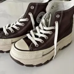 CONVERSE ALL STAR 厚底 ハイカット スニーカー ブラウン